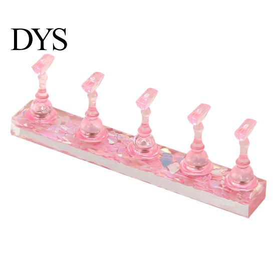 Magnetic Press-on Nail Stand False Holder with Glitter Base, for Painting Practice Base Beginner Nails Painting, Art & Display Fake