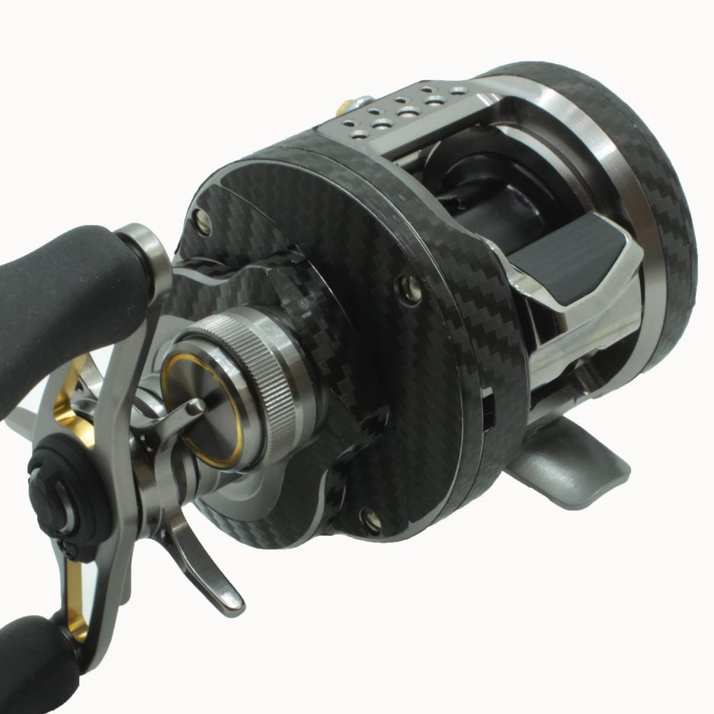 CUSTOM YOROI Custom Decal for 23 Calcutta Conquest BFS Baitcasting Reel SEAT.JP (Black, Left-Handed)