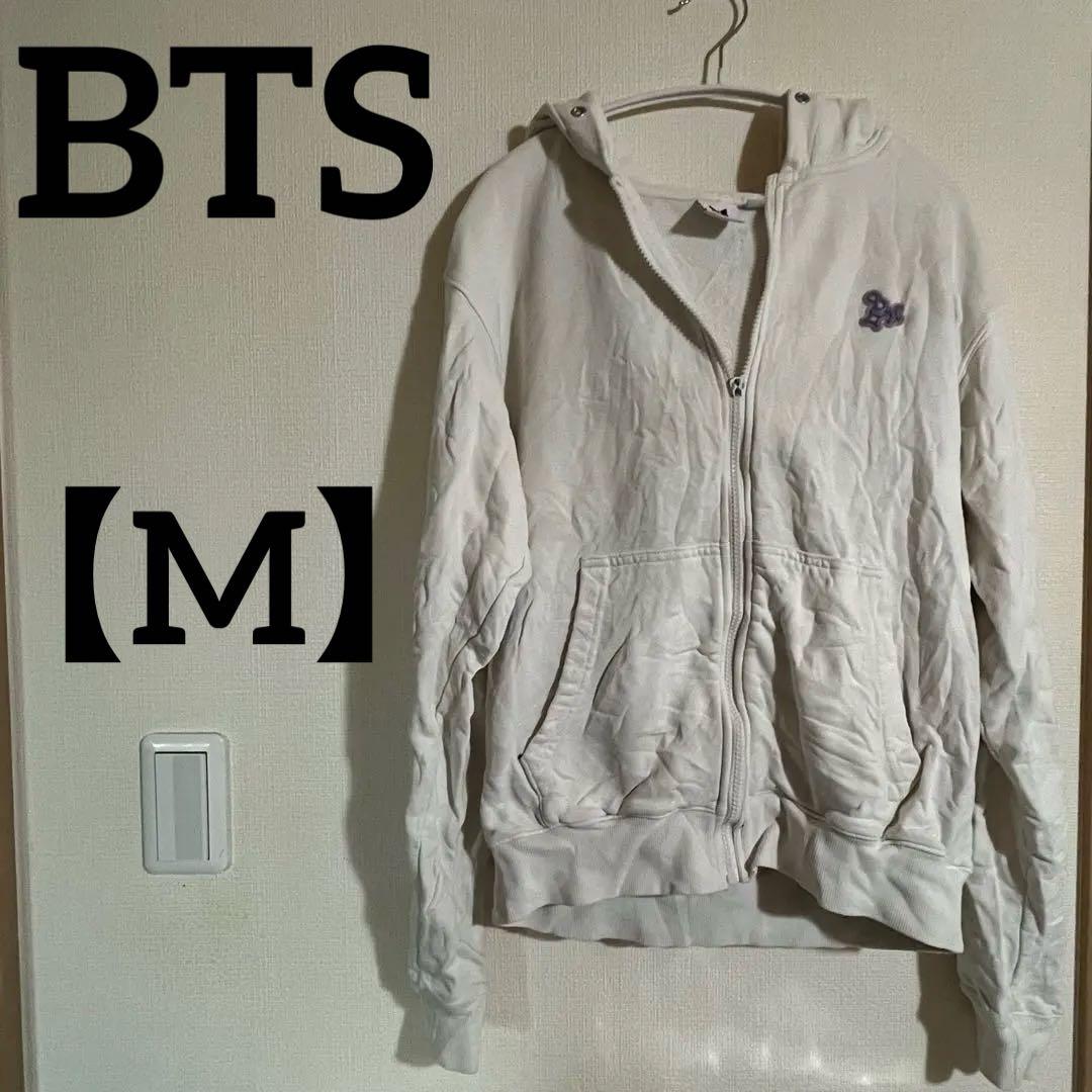 

[USED] BTS Artist Hoodie 2010M White Hoodie with Purple Logo