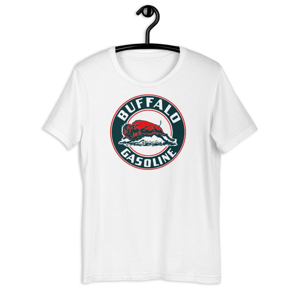 

BUFFALO GASOLINE Vintage Porcelain Sign Art Short-Sleeve Unisex T-Shirt M