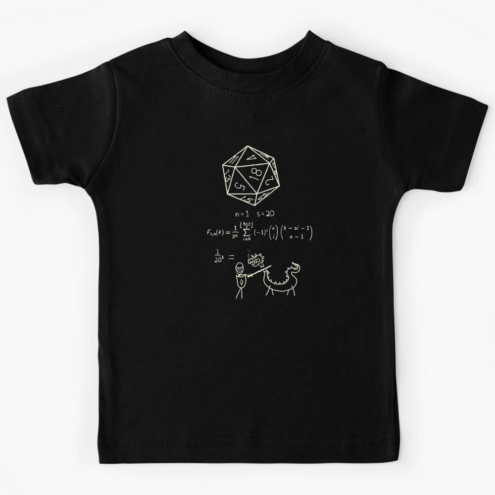 The science of 20 sided dice. Kids T-Shirt 100
