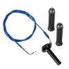 NIBBI Motorcycle Handle CNC Throttle Twist Grips Handguards 180cm Throttle Cable Accelerator Set for GY6 Engine Scooter DirtBike