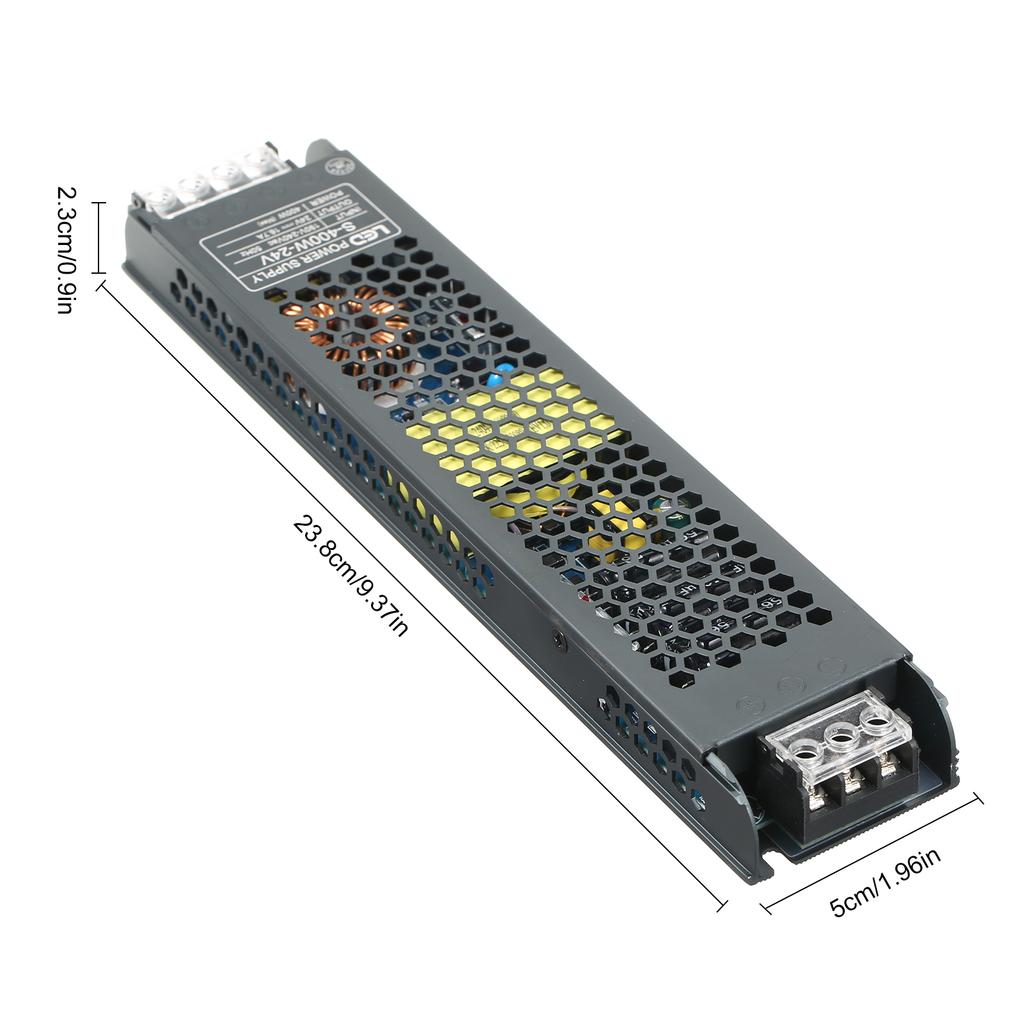 Neoglint Ultra Thin Power Supply Adapter Transformer for LED Strip Light AC190V 240V to DC 24V 8.3A 200W Power Supply