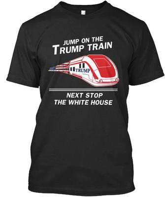 Spring Op De Trump Trein T-Shirt Maat S tot 4XL