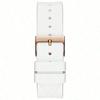 Guess Venus Fashionable Crystals Deluxe White Round Dial Silicone Strap Quartz Watch for Women GW0118L4