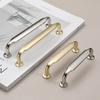 Modern Minimalist Zinc Alloy Gold and Sliver Cabinet Doors Handles Luxury Furniture Cabinet Cupboard Drawers Knob Wardrobes Pull
