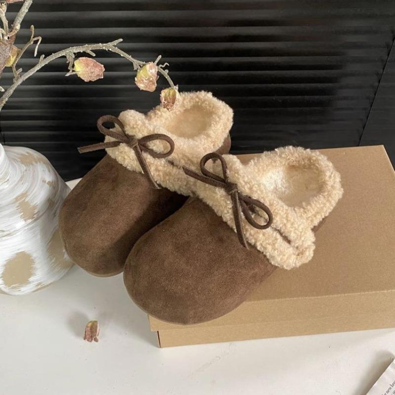New Autumn and Winter Cotton Slippers, Retro, Simple and Versatile Headband Shoes