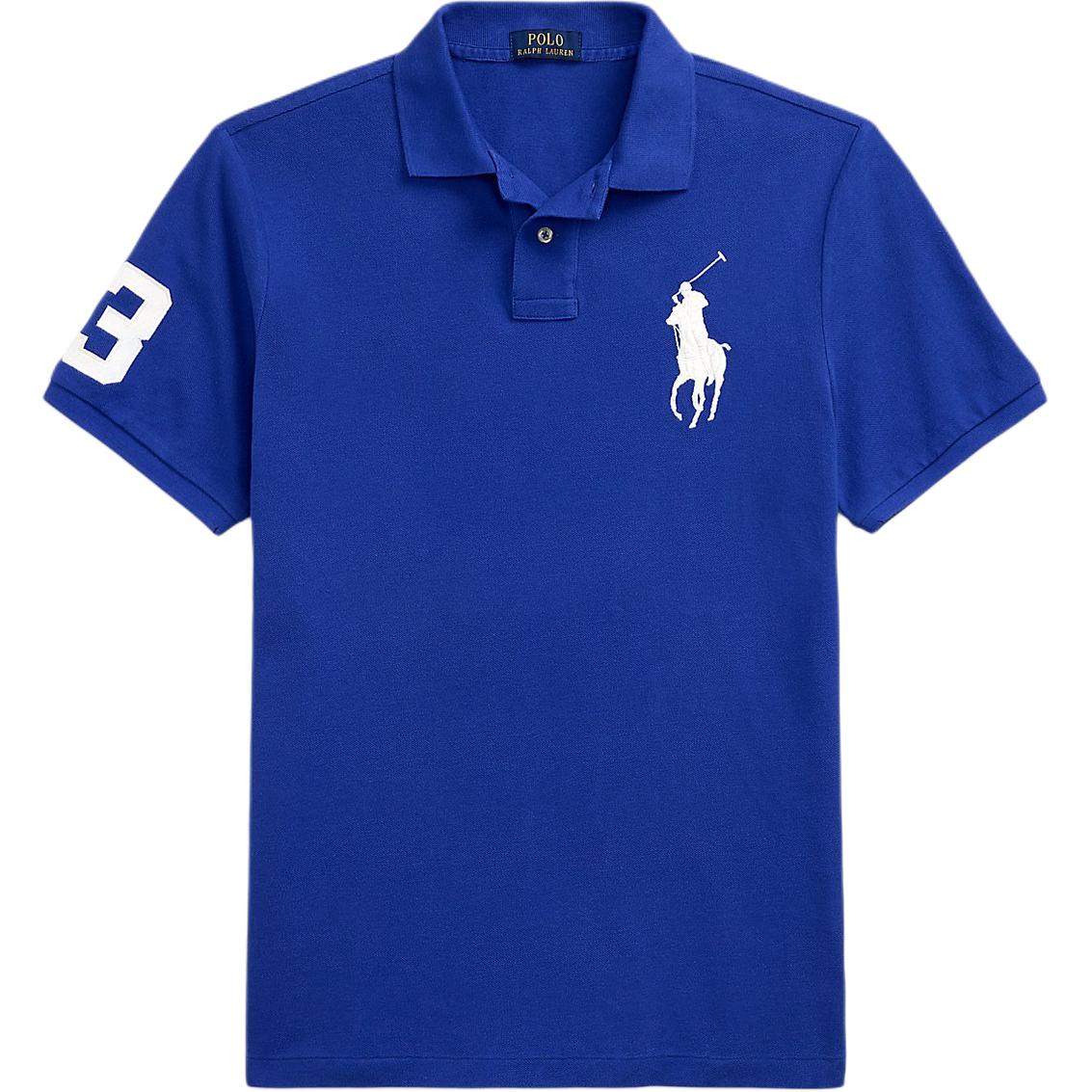 Polo Ralph Lauren Big Pony Embroidered Mesh Short Sleeve Polo Shirt Classic Edition Men tops 710971535-001 S