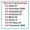 18mm Women Silicone Smart Watch Strap Wristband For Garmin Venu 3S 2S Vivoactive 4S Forerunner 265S 255S Bracelet Watchband