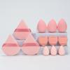 Set de 12 Esponjas de Maquillaje Multiusos, Hecho de 3 Borlas para Polvo Suelto, 3 Mini Borlas para Cojín de Aire, 3 Huevos de Belleza y 3 Mini Belleza