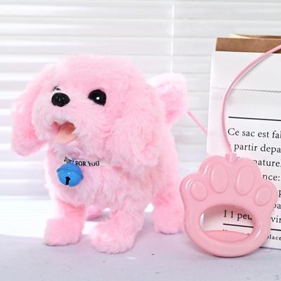 Walking Dog Toy Children Birthday Gift with Leash Musical Puppy Electric Stuffed Animal