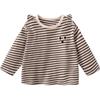 Minibala Kids' Striped Pure Cotton Long-Sleeve T-Shirt