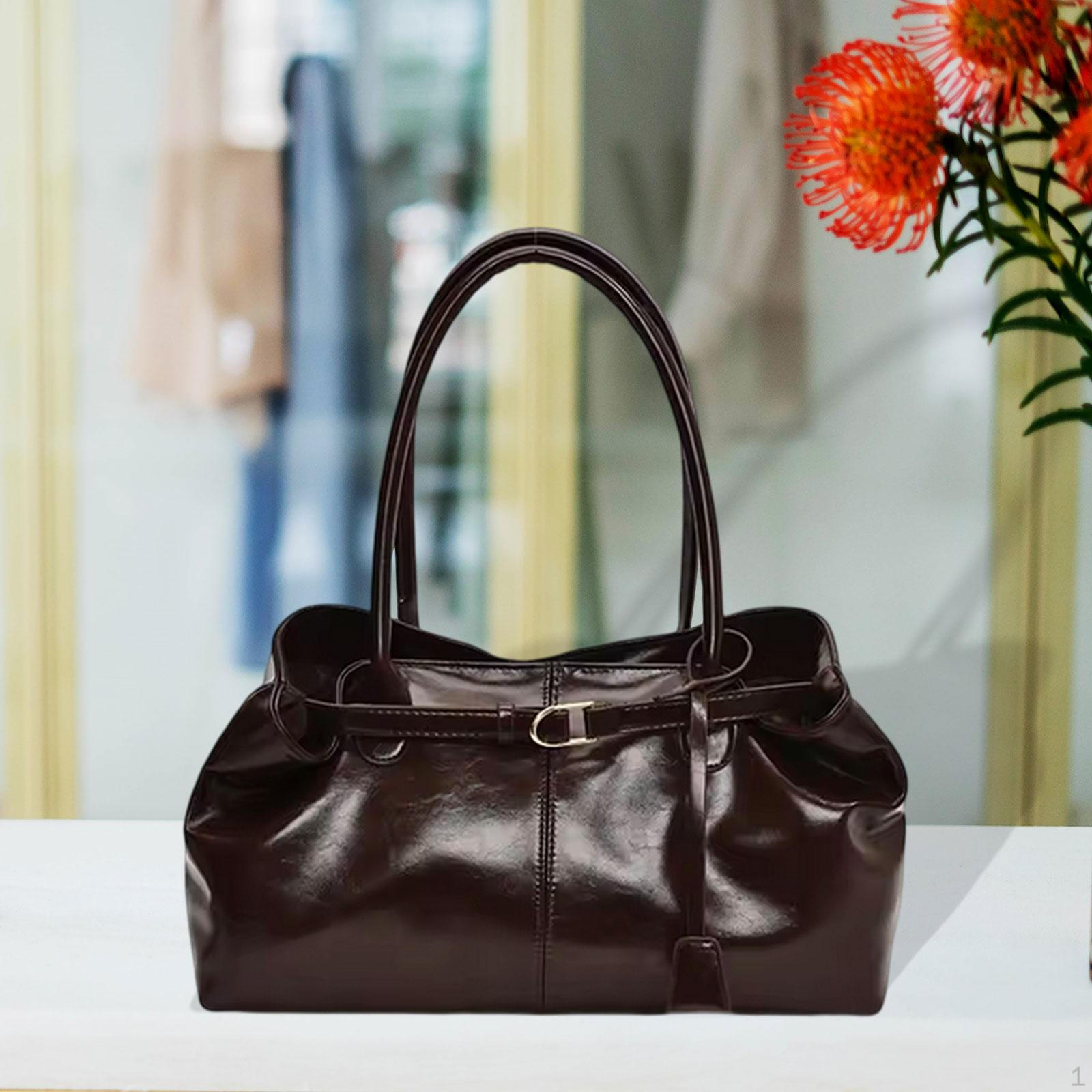 

Сумка через плечо Элегантная Повседневная Сумка-тоут для Девушки Женщины Работа Вечеринка Свидание Deep Brown