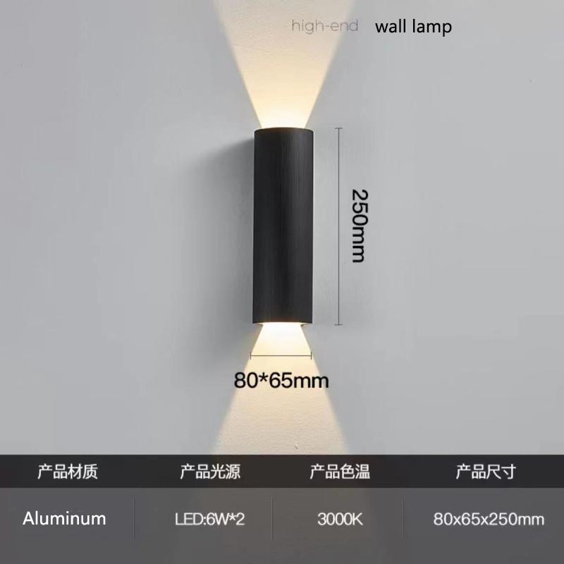 Nordic minimalist LED wall lamp for home living room bedroom bedside wall hanging lamp staircase decoration furniture luster