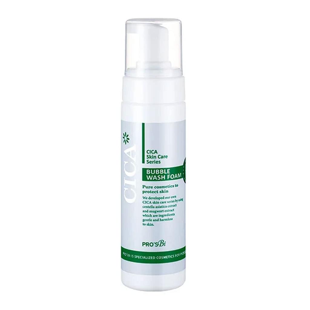 Prozubi CICA Bubble Wash Foam 200mL Centella Asiatica Cleanser Moisturizing Pores Cleansing Facial Tightening Moisture Face Oily Skin Combination Dry