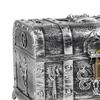 Antique Pirate Chest with Lock for Storing Trinkets and Bills