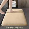 Coral Fleece Long Hair Absorbent Bathroom Mat Furry Shower Room Foot Wiping Mat Toilet Non-slip Mat Entrance Mat