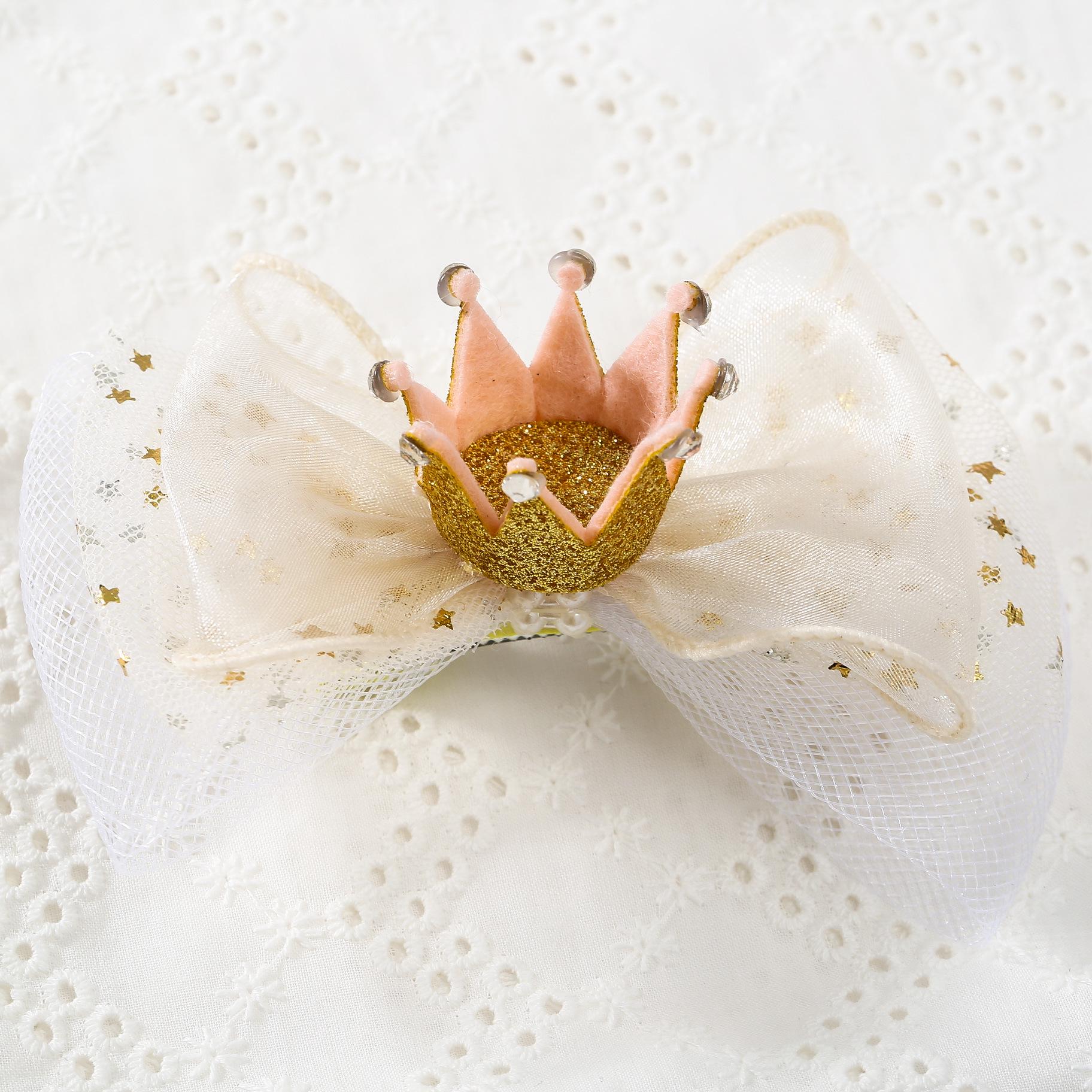 

Корейская золотая повязка на голову в виде коронованной принцессы для девочек - аксессуар для волос на день рождения