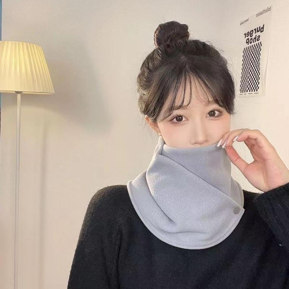 Breathable Thickened Warmth Autumn Neck Sleeve Windproof Plush Winter Neckerchief Scarf