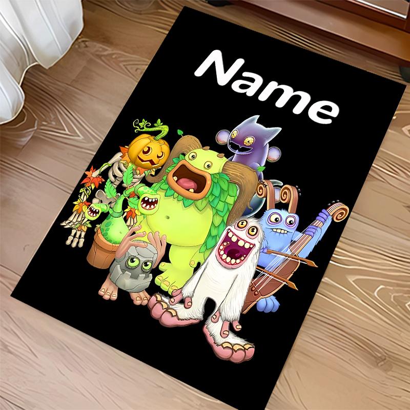 Custom personalization My Singing Monsters Print Area Rug - Soft, Washable Non-Slip Indoor Mat,Living Room,Home&Office Decorative Rug