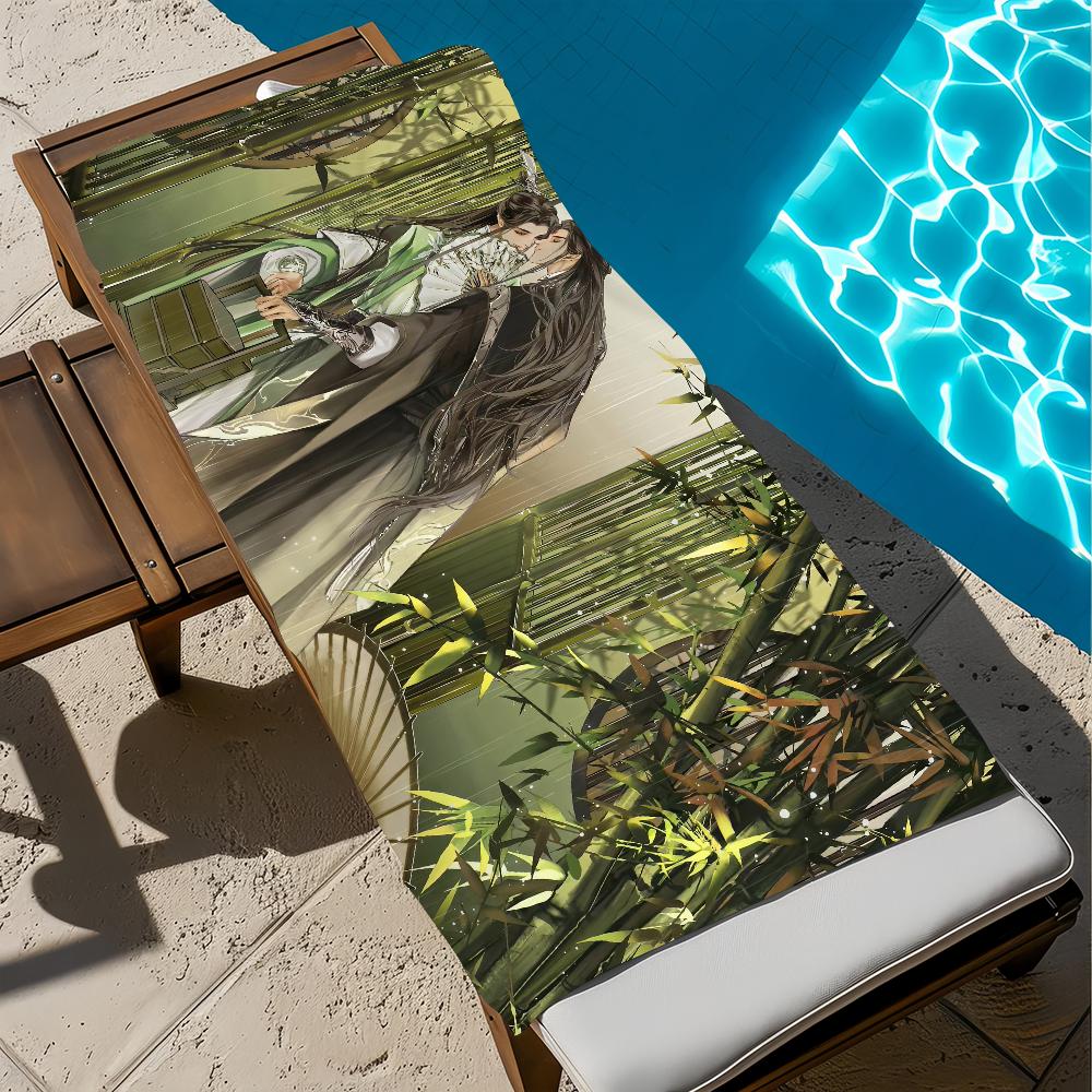 The S-scum Villains cute Self-Saving Towel Beach Quick Dry Soft Pool Towels Gift for Travel Gym Shower Camping sports