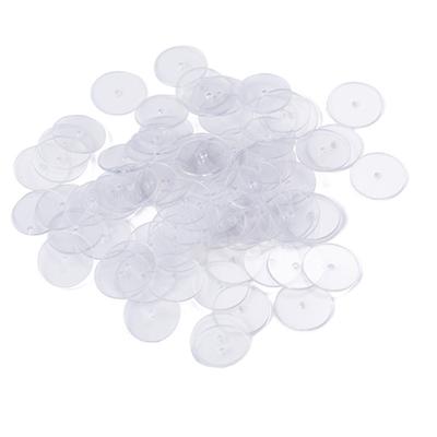 Kit de 200 Disques Ronds Anti-Douleur Boucles d'Oreilles Disques Transparents pour Stabiliser les Boucles d'Oreilles