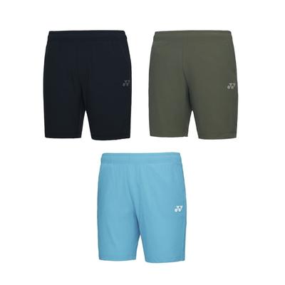 YONEX 241Ph009U Black/Khaki/Aqua Unisex Comfort Cropped Shorts