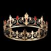 Simplicity King Queen Crown Bridal Hair Accessories Round Tiaras Ceremony Banquet Party Accessory Men Women Adult Ceremony Crown