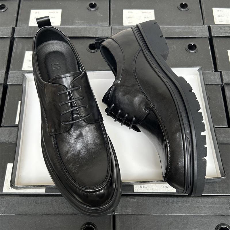 Height-Increasing Leather Shoes Men'S Business Dress Leather Breathable Groom Wedding Men'S Shoes Suit Interview Shoes Men'S Leather Shoes High-End