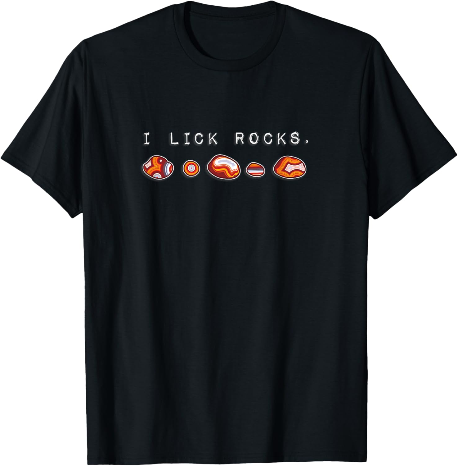 

I Lick Rocks Agate Collector T-Shirt S разноцветный