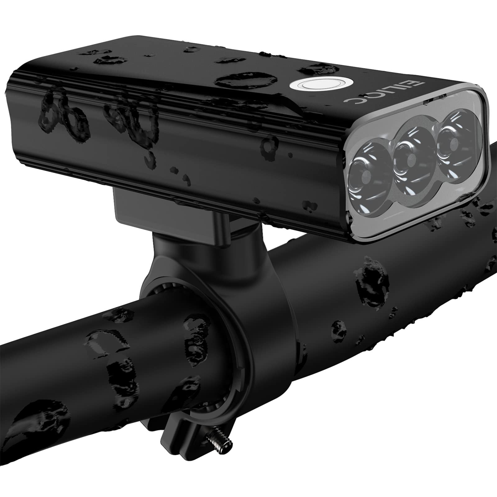 

6400 мАч 1200 люмен Перезаряжаемый от Type-C Водонепроницаемый Фонарь для шоссейного велосипеда с высокой яркостью и большим светодиодным фонарем из алюминиевого сплава для Cross 5 одновременных чёрный