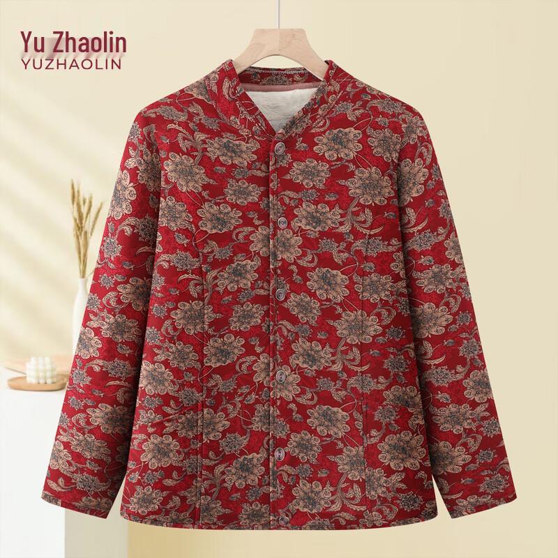 

YUZHAOLIN Women s Fleece Lined Floral Padded Winter Coat 3XL