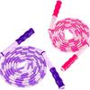 Soft Beaded Segment Beaded Jump Rope Anti-Skid Bamboo Jumping Rope  for Kids, Women, Men