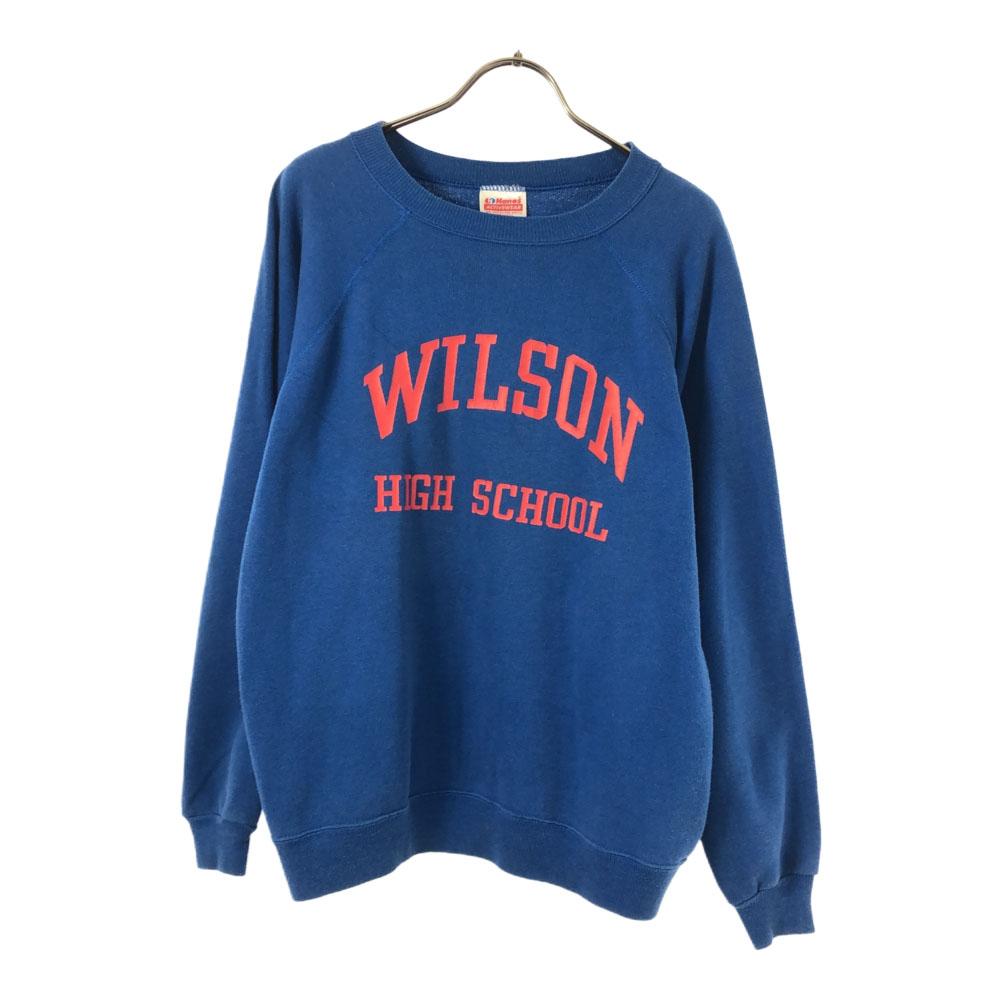 Hanes 80s Made in USA Print Long sleeve sweat trainer Men's Used