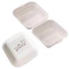 50PCS/LOT Degradable Food Box Hamburg Box Sugarcane Pulp Material Environmental Protection Disposable Food Case  Wholesale