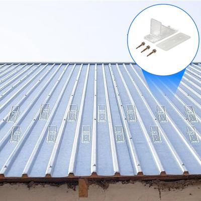 Snow Retention Guards With Seal Gaskets and Fixing Screws, Prevents Snow Slide On Metal Roofs Enhancing Roof Protection