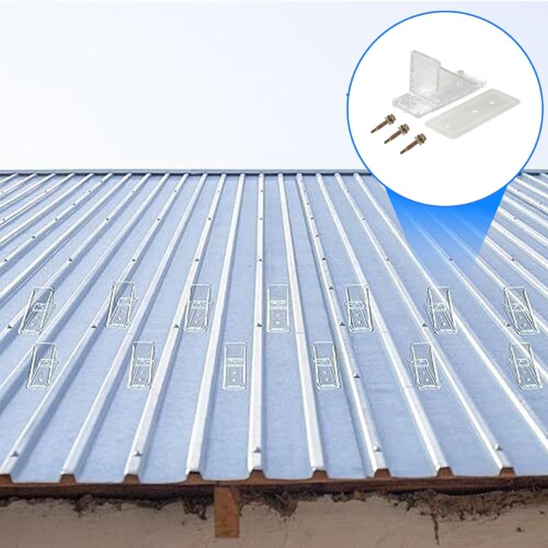 10Pcs/Set Heavy Duty Snow Retention Guard With Sealing Gasket And Installation Screws Suitable For Metal Roofing Safety