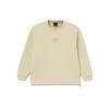 Li Ning X Artist DFT Collaboration Wade Series Fun Pattern Loose Fleece Warm Crewneck Sweatshirt Winter Unisex Sweatshirt Khaki AWDRE75-2