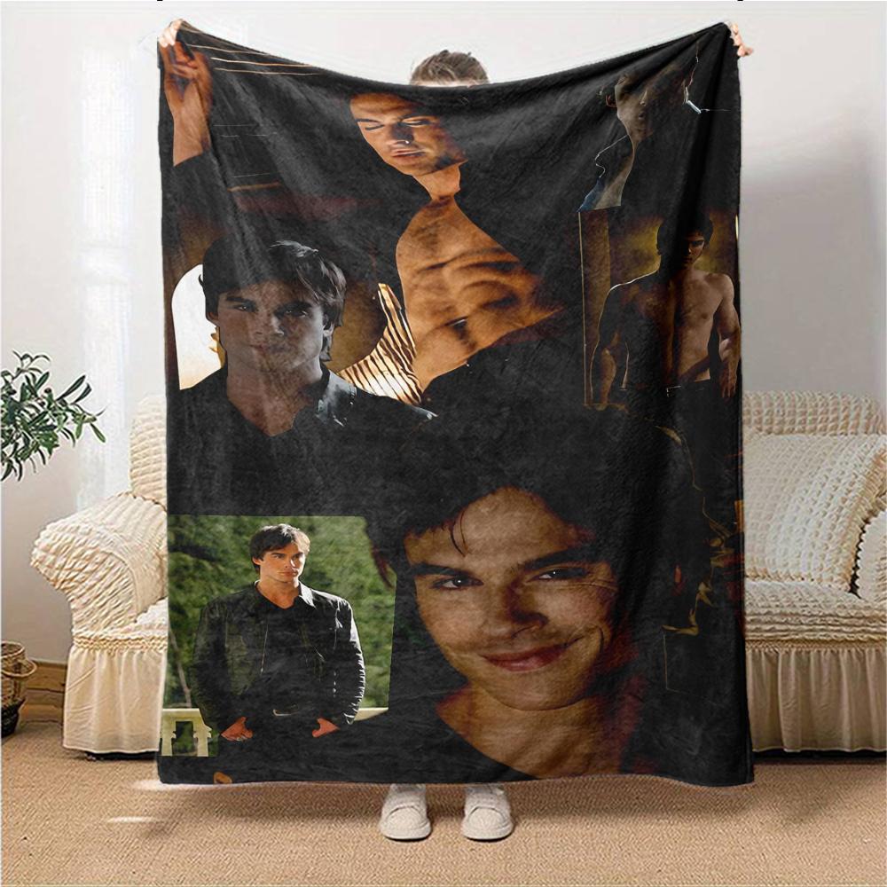Strong Confident Man Blanket Soft Throw Blanket For Home Bedroom Bed Sofa Travel Office Solid Christmas Blanket