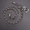 Punk Style Skull Jeans Chain Skull Charm Edgy Gothic Metal Waist Accessory For Women Girls