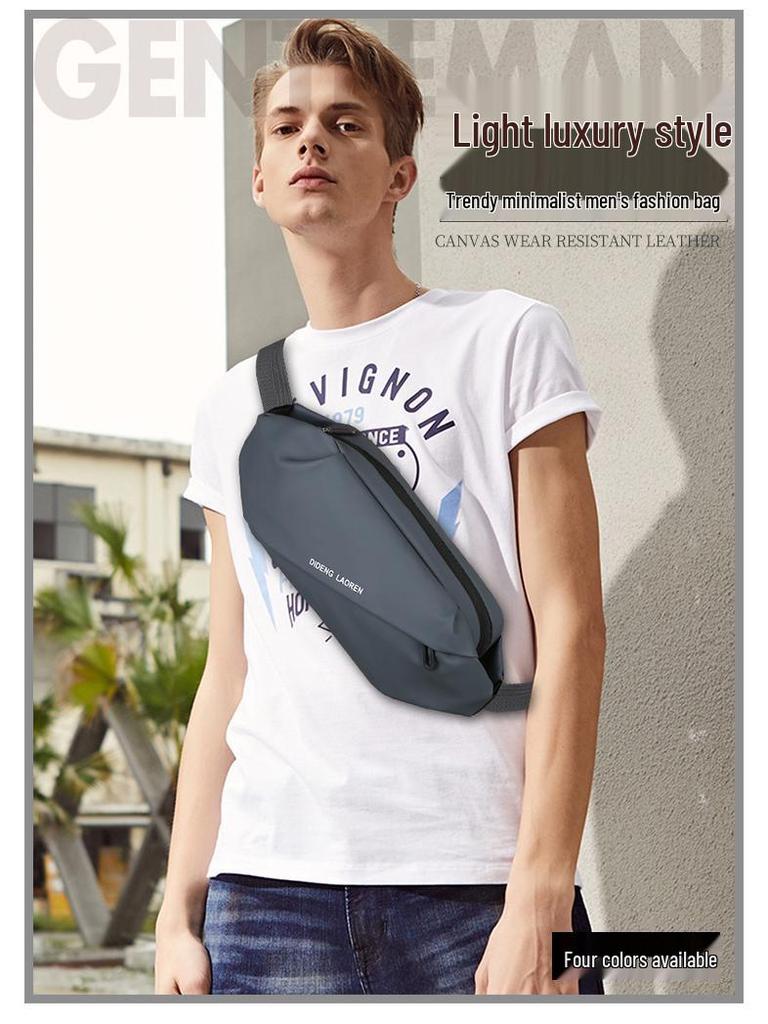 Men's Multifunctional Crossbody Chest Bag for Running, Cycling, and Outdoor Sports