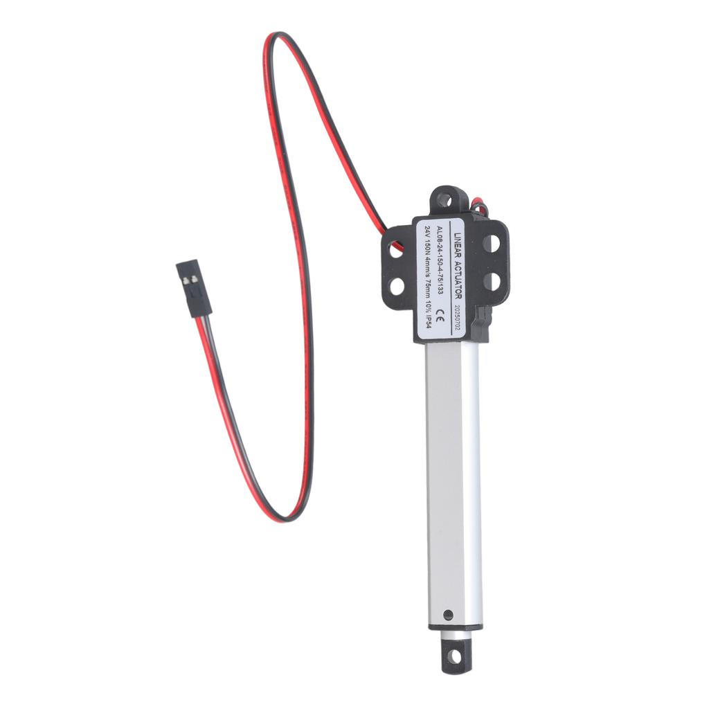 Small Electric Linear Actuator 24V Low Noise Short Circuit Protection Telescopic Small Motion Actuator Easy to Use