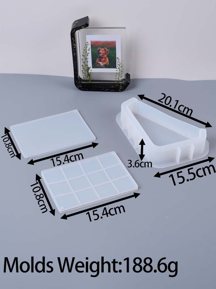 

Rectangle Photo Frame Silicone Mold DIY Horizontal and Vertical Version Ornaments Casting Molds Epoxy Resin Craft Making Home De