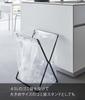 Yamazaki Jitsugyo 5715 Plastic Bags 3 Rows 45L Garbage Bag Stand Black W38XD29XH54cm Tower Separation Trash Can Plastic Bag Stand 5715 & Approx. (When