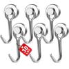 Rotating Swinging Magnetic Hook Strong Magnetism Stainless Steel Refrigerator Hooks Fridge Magnet Surface Storage Holder Hooks