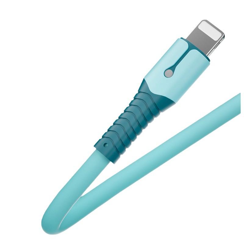 Liquid Silicone Apple Fast Charging Cable for iPhone 13, XR, 11, XS, 12, 8 Plus, 7, 6S