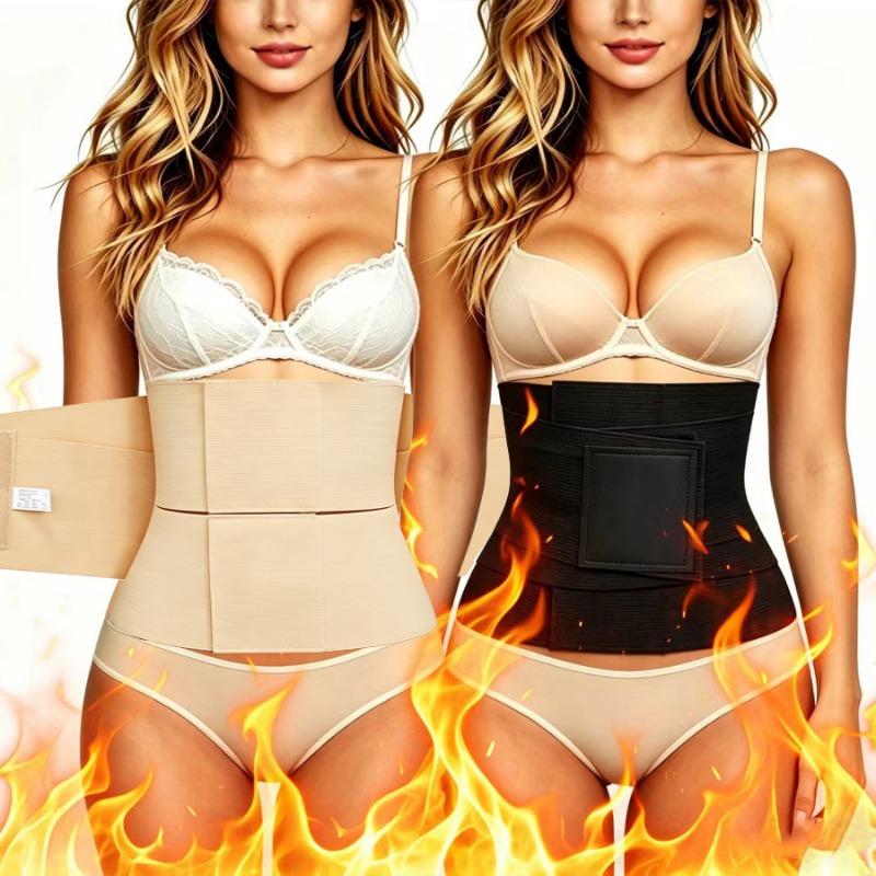 Women Waist Trainer Triple Training Wrapped Compression Segmented Corset Shapewear Belt
