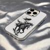 Cool Girl Riding A Horse Phone Case For IPhone 17 Pro Max 16 15 14 Pro Max IPhone 13 Pro Max 11 Plus Transparent Cover