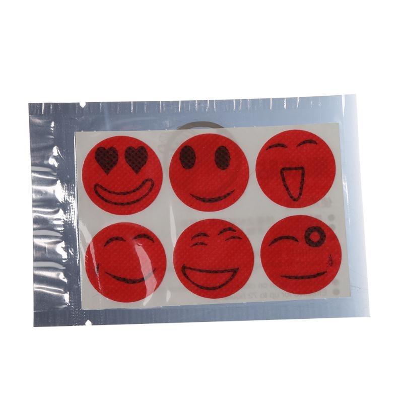 Smiley Face Anti Mosquito Mozzie Insect Bug Bugs Repellent Stickers Patch