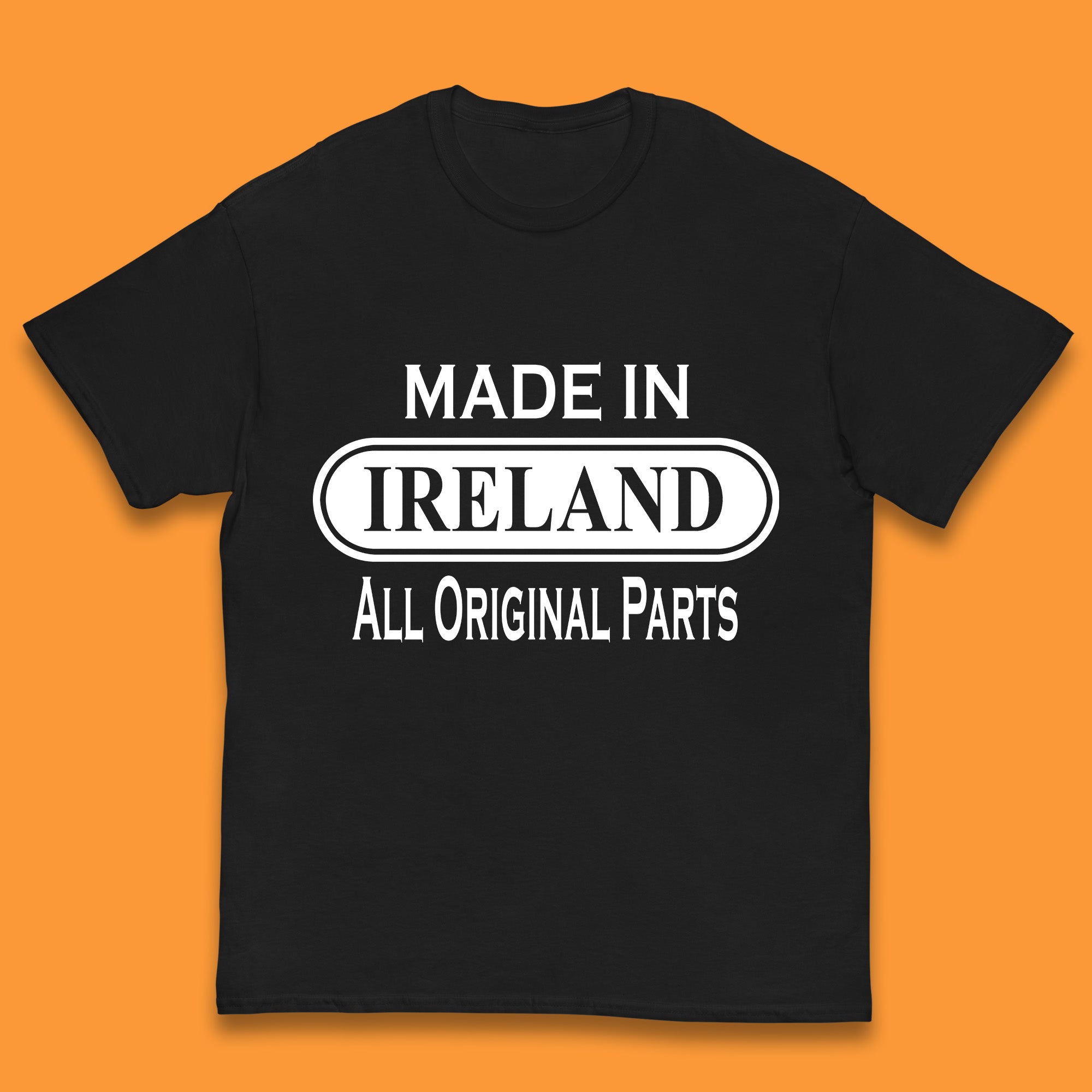 Made In Ireland All Original Parts Vintage Retro Birthday Country In Europe Gift Kids T Shirt 150